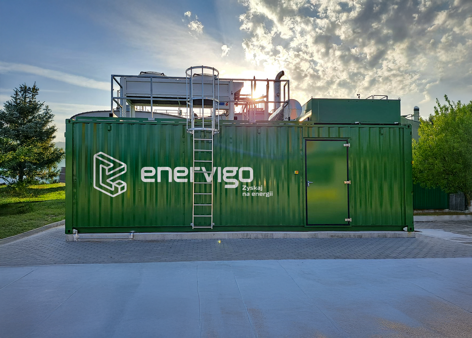 Zielony agregat kogeneracyjny biogazowy Enervigo